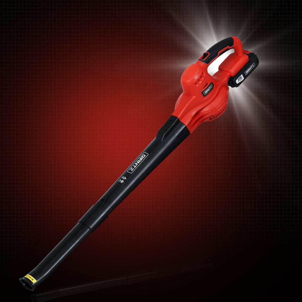 Giantz Home & Garden > Garden Tools > Leaf Blowers Giantz 20V Cordless Leaf Blower Garden Lithium Battery Electric Nozzles 2-Speed