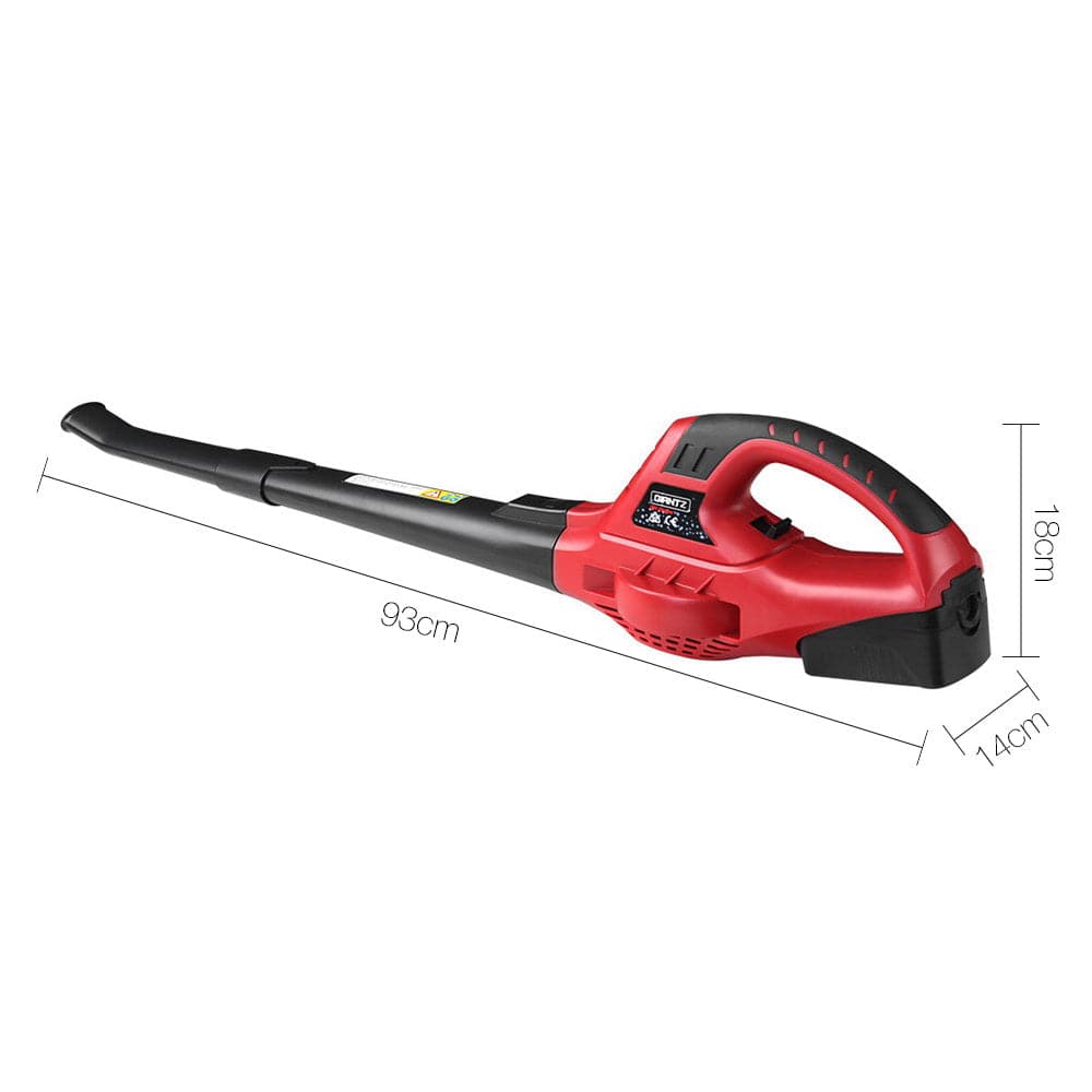 Giantz Home & Garden > Garden Tools > Leaf Blowers Giantz 20V Cordless Leaf Blower Garden Lithium Electric Battery Nozzles 2-Speed