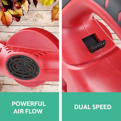 Giantz Home & Garden > Garden Tools > Leaf Blowers Giantz 20V Cordless Leaf Blower Garden Lithium Electric Battery Nozzles 2-Speed