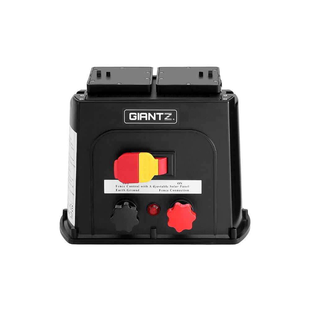 Giantz Home & Garden > Gate Openers > Fence & Gate Accessories Giantz 5km Electric Fence Energiser PET Solar Energizer 0.15J