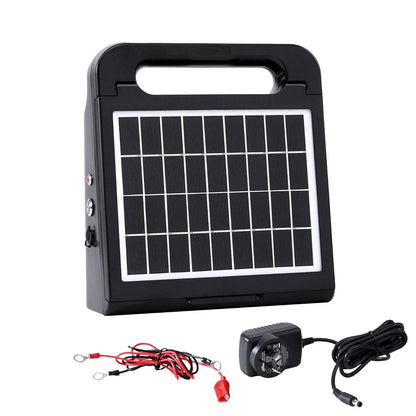 Giantz Home & Garden > Gate Openers > Fence & Gate Accessories Giantz 5km Electric Fence Energiser Solar Energizer Charger Farm Animal 0.15J