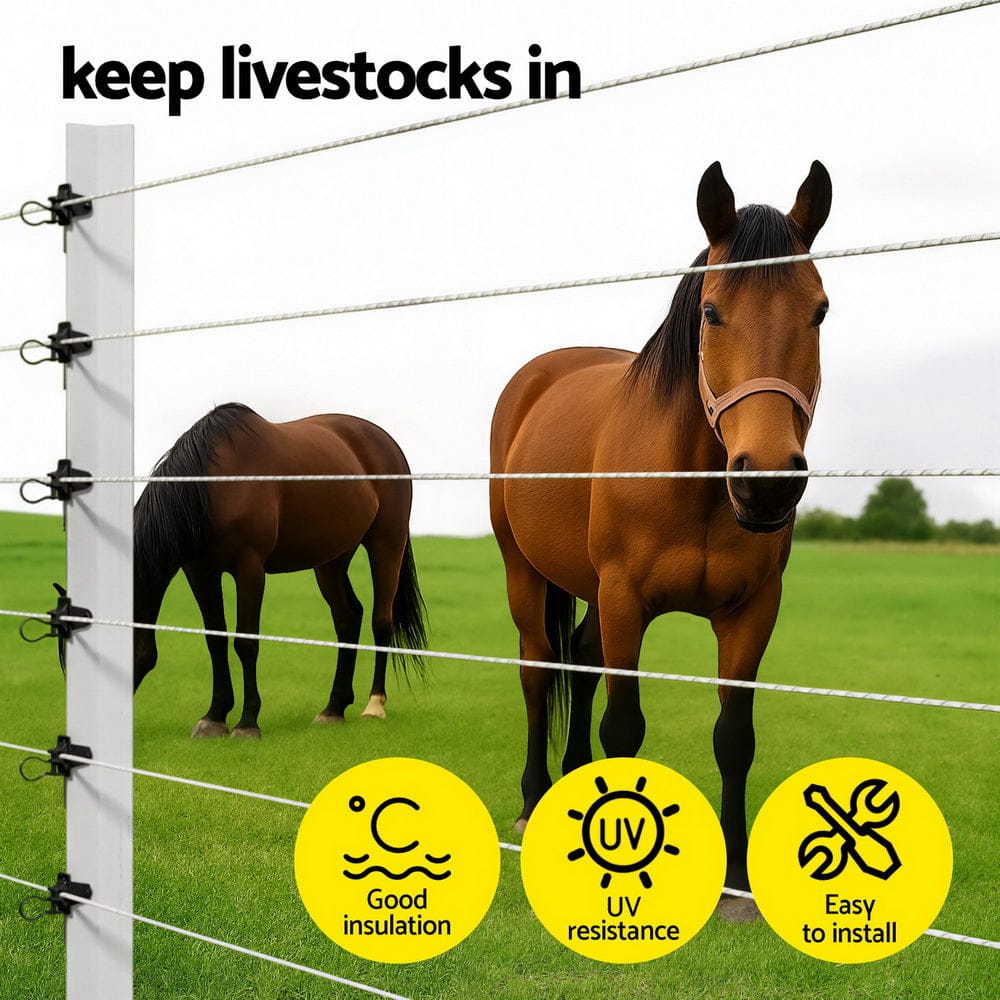 Giantz Home & Garden > Gate Openers > Fence & Gate Accessories Giantz Electric Fence Insulators 200pcs Pinlock Black