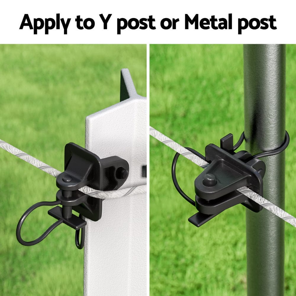 Giantz Home & Garden > Gate Openers > Fence & Gate Accessories Giantz Electric Fence Insulators 200pcs Pinlock Black