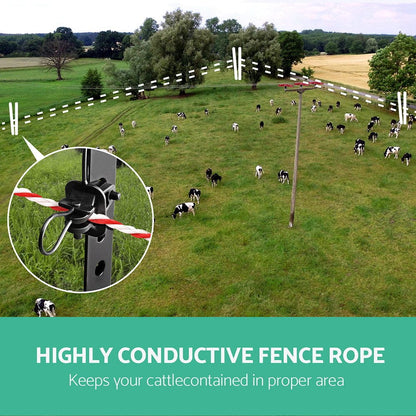 Giantz Home & Garden > Gate Openers > Fence & Gate Accessories Giantz Electric Fence Poly Rope 500M