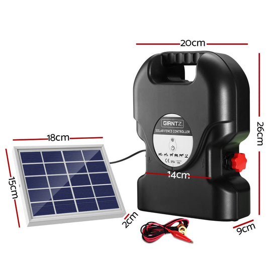 Giantz Home & Garden > Gate Openers > Fence & Gate Accessories Giantz Fence Energiser 15KM Solar Powered 0.8J Electric