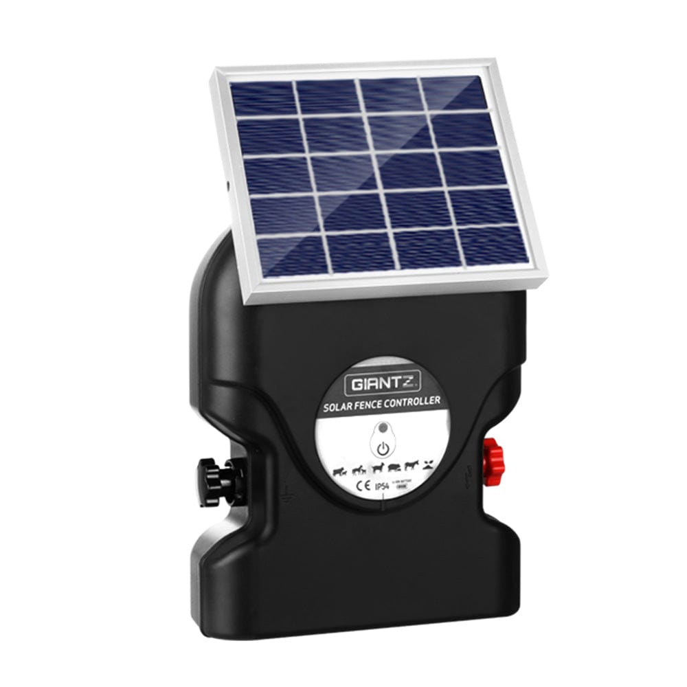 Giantz Home & Garden > Gate Openers > Fence & Gate Accessories Giantz Fence Energiser 15KM Solar Powered 0.8J Electric