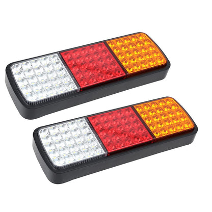 Giantz Outdoor Recreation > Boating > Boating Accessories Giantz Pair 75 LED Tail Lights Stop Reverse Indicator 12V Ute Trailer Caravan Truck Boat