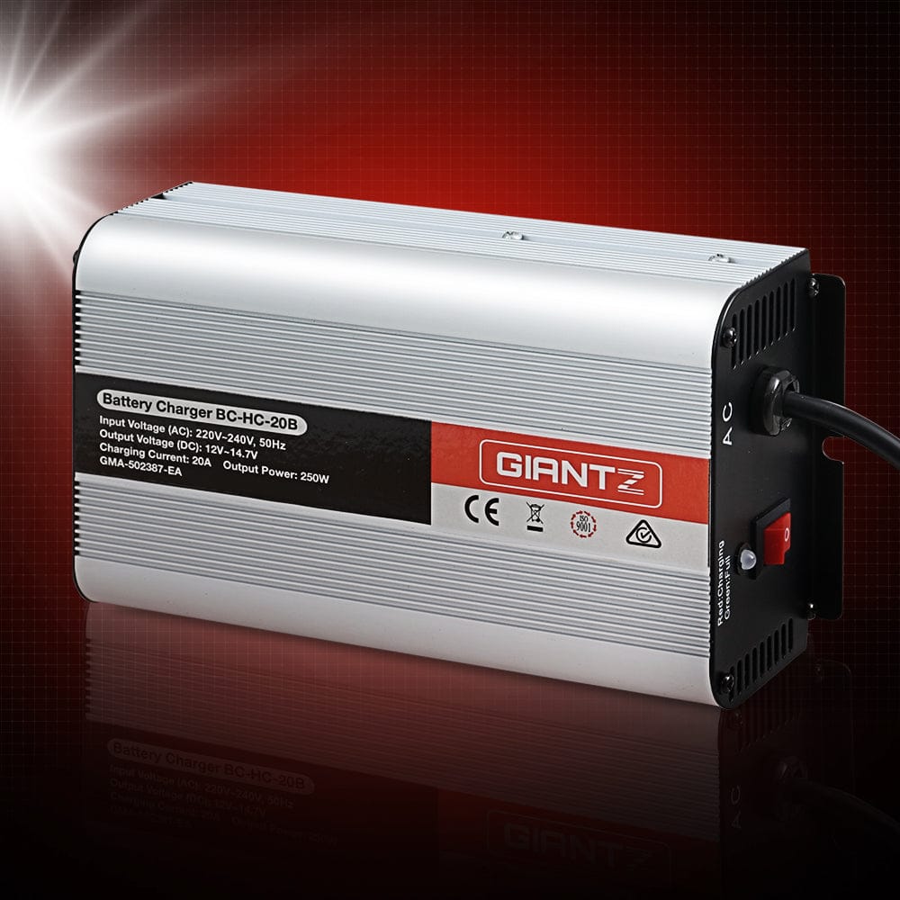 Giantz Outdoor Recreation > Camping > Batteries & Generators Giantz 12V 20A Car Battery Charger Inverter 20 Amp ATV 4WD Boat Caravan