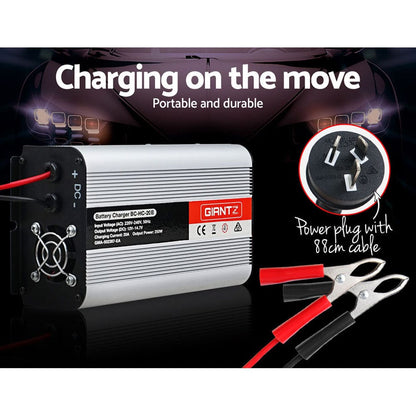Giantz Outdoor Recreation > Camping > Batteries & Generators Giantz 12V 20A Car Battery Charger Inverter 20 Amp ATV 4WD Boat Caravan