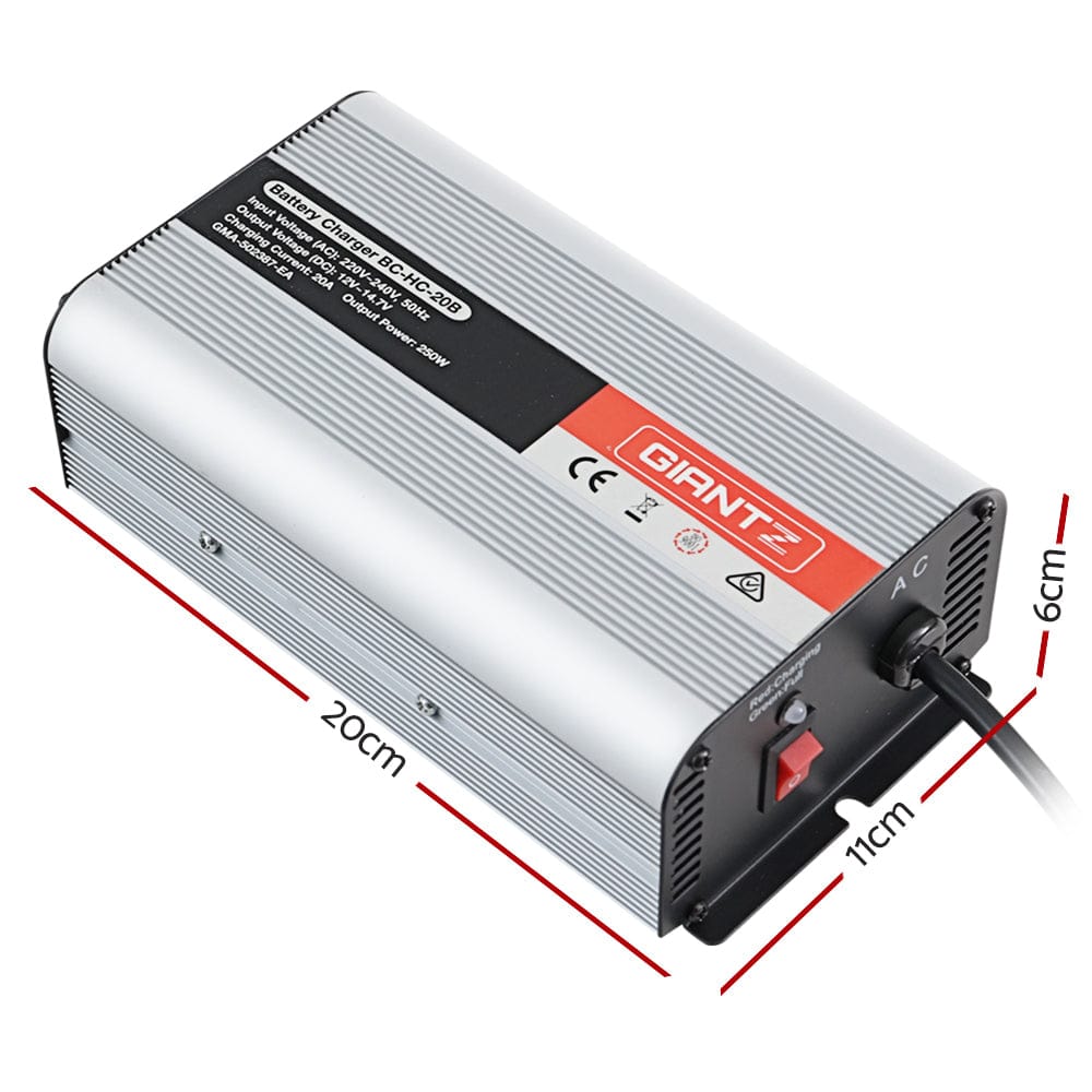 Giantz Outdoor Recreation > Camping > Batteries & Generators Giantz 12V 20A Car Battery Charger Inverter 20 Amp ATV 4WD Boat Caravan