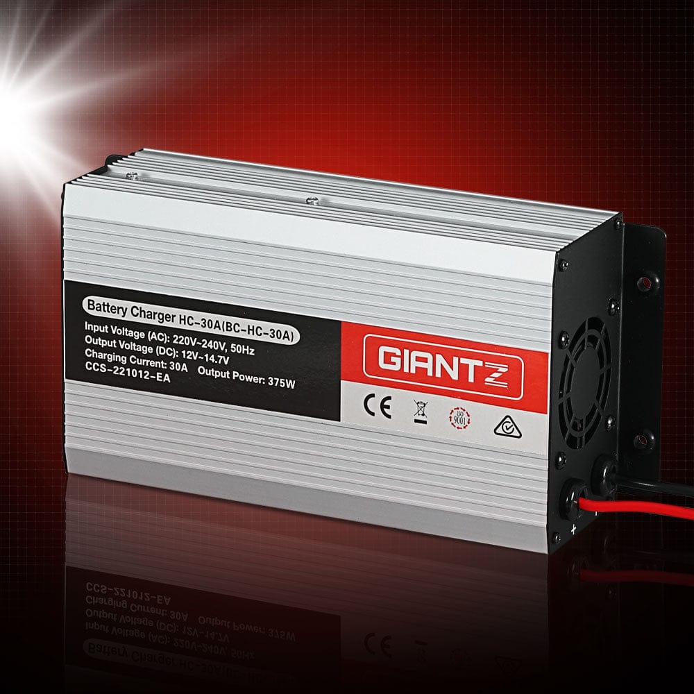 Giantz Outdoor Recreation > Camping > Batteries & Generators Giantz 12V 30A Car Battery Charger 30Amp ATV 4WD Boat Caravan