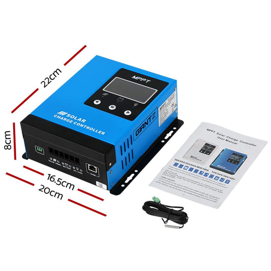 Giantz Outdoor Recreation > Camping > Batteries & Generators Giantz 40A MPPT Solar Charge Controller Auto 12V/24V/36V/48V Battery Regulator