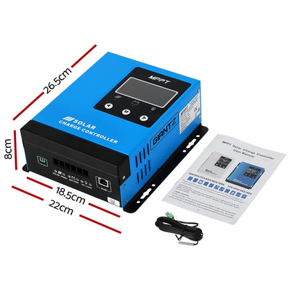 Giantz Outdoor Recreation > Camping > Batteries & Generators Giantz 60A MPPT Solar Charge Controller Auto 12V/24V/36V/48V Battery Regulator