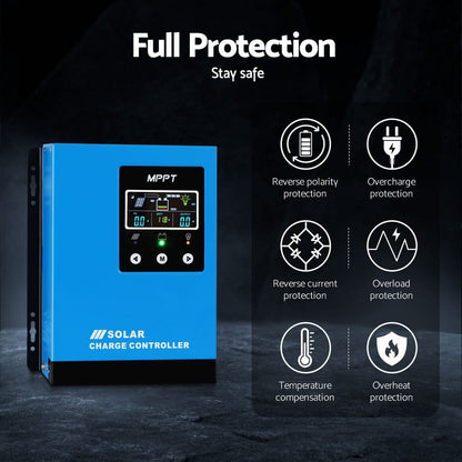 Giantz Outdoor Recreation > Camping > Batteries & Generators Giantz 60A MPPT Solar Charge Controller Auto 12V/24V/36V/48V Battery Regulator