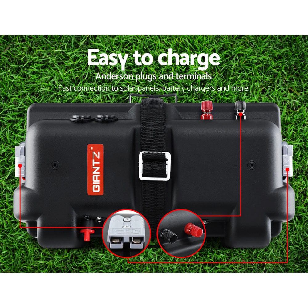 Giantz Outdoor Recreation > Camping > Batteries & Generators Giantz AGM Battery Box 12v XL Deep Cycle Portable Solar Caravan Camping