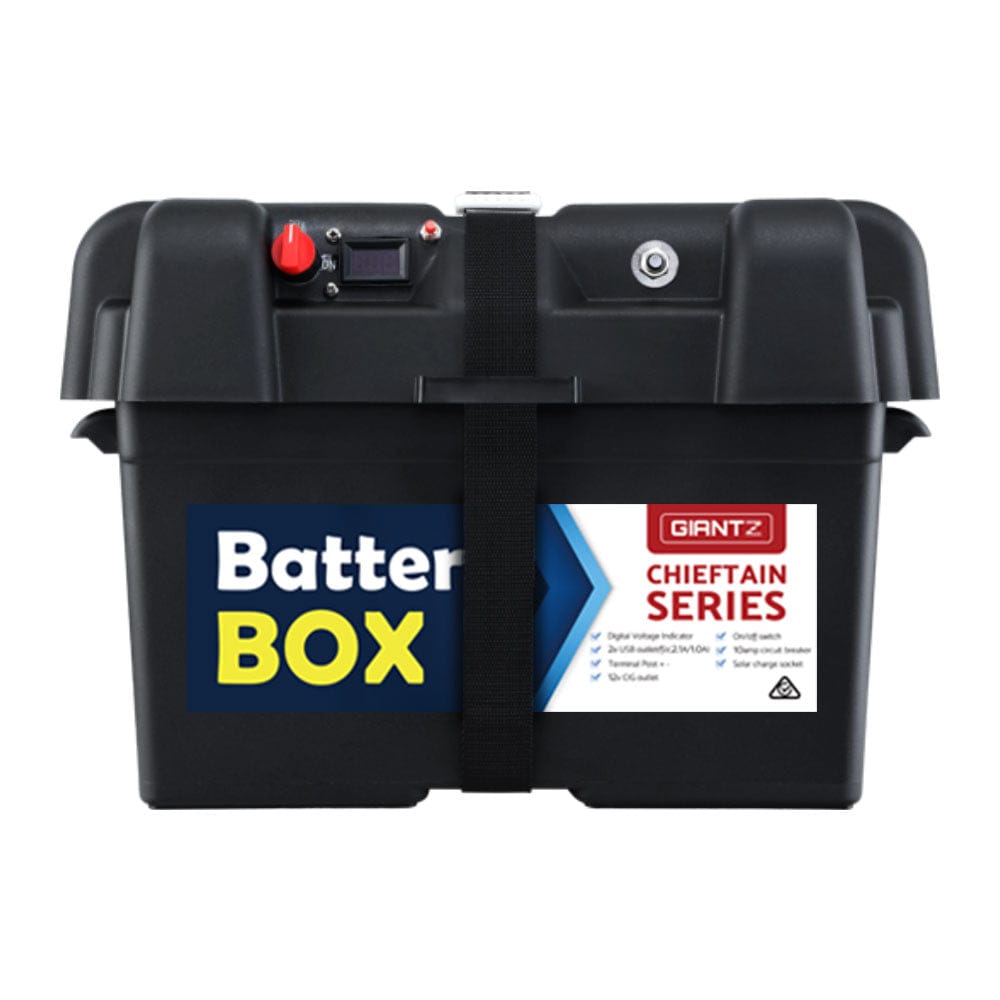 Giantz Outdoor Recreation > Camping > Batteries & Generators Giantz AGM Battery Box 12v XL Deep Cycle Portable Solar Caravan Camping