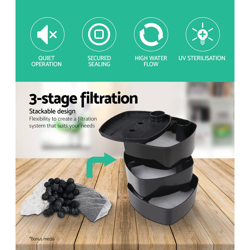 Giantz Pet Care > Aquarium > Aquarium Filters & Pumps Giantz Aquarium Filter Fish Tank External Canister Water Pump 1850L/H