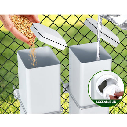 Giantz Pet Care > Farm Supplies > Farm Equipment Giantz Chicken Feeder 4L Water Dispenser Automatic Waterer