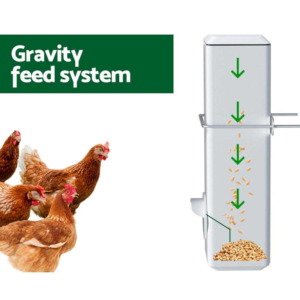 Giantz Pet Care > Farm Supplies > Farm Equipment Giantz Chicken Feeder 4L Water Dispenser Automatic Waterer