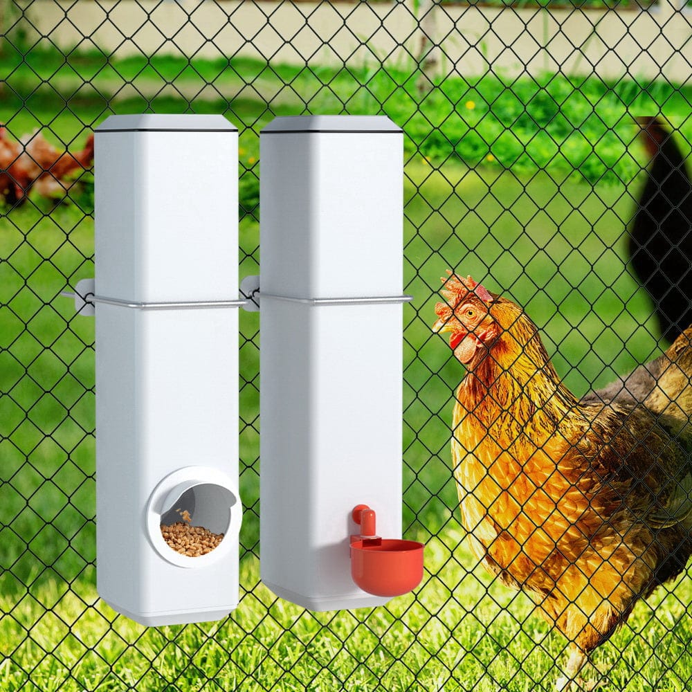 Giantz Pet Care > Farm Supplies > Farm Equipment Giantz Chicken Feeder 4L Water Dispenser Automatic Waterer