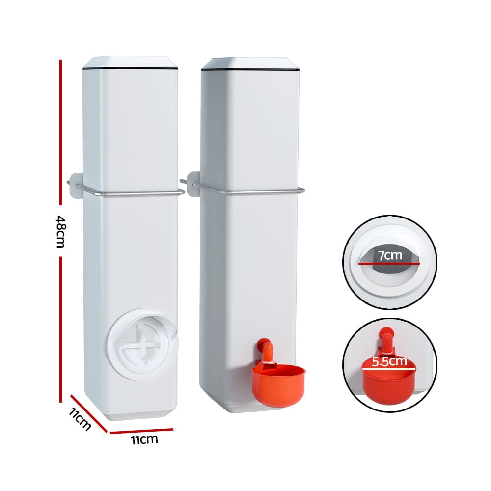 Giantz Pet Care > Farm Supplies > Farm Equipment Giantz Chicken Feeder 4L Water Dispenser Automatic Waterer