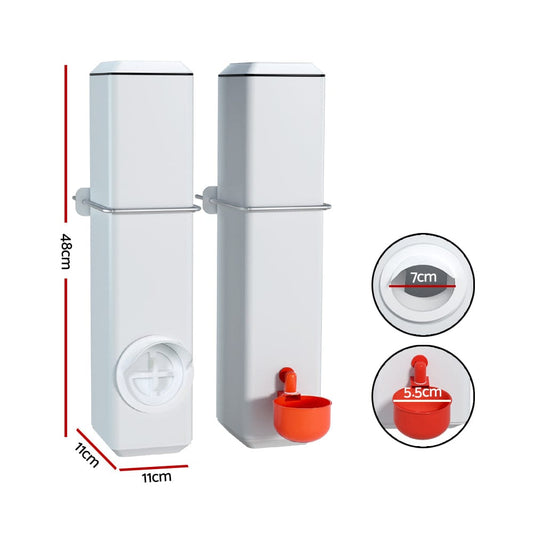 Giantz Pet Care > Farm Supplies > Farm Equipment Giantz Chicken Feeder 4L Water Dispenser Automatic Waterer