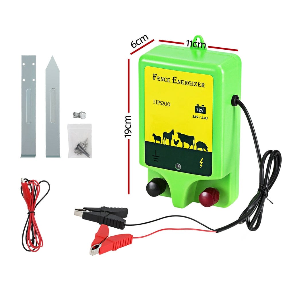 Giantz Pet Care > Farm Supplies > Fencing Giantz 18km Electric Fence Energiser 1.56J
