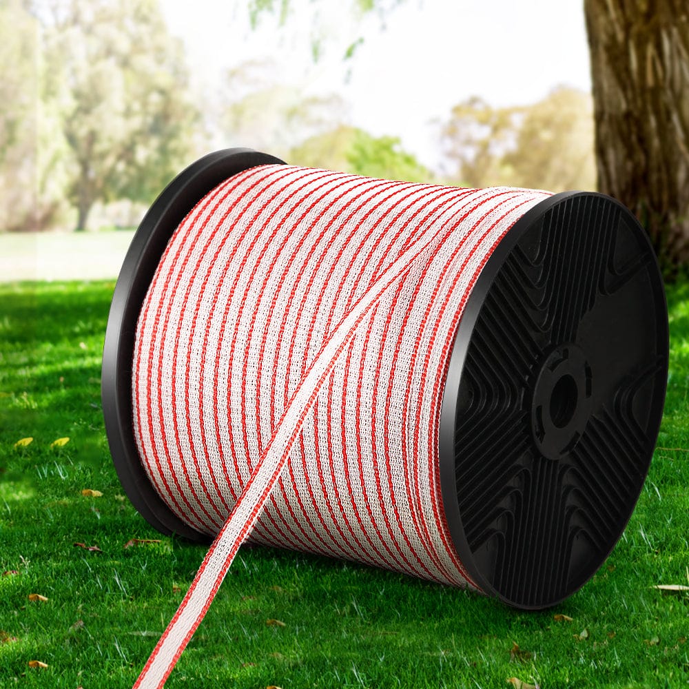 Giantz Pet Care > Farm Supplies > Fencing Giantz Electric Fence Poly Tape 400M Insulator
