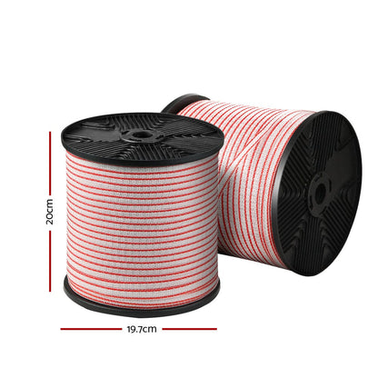 Giantz Pet Care > Farm Supplies > Fencing Giantz Electric Fence Poly Tape 400M Insulator