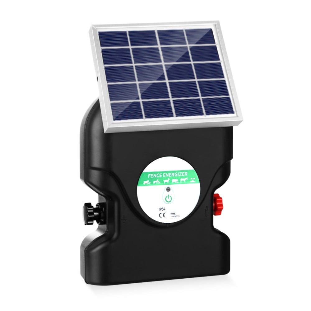 Giantz Pet Care > Farm Supplies > Fencing Giantz Fence Energiser 20KM Solar Powered 1.2J Electric
