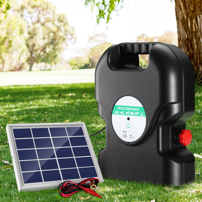 Giantz Pet Care > Farm Supplies > Fencing Giantz Fence Energiser 20KM Solar Powered 1.2J Electric