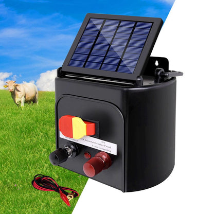 Giantz Pet Care > Farm Supplies > Fencing Giantz Fence Energiser 5KM Solar Powered 0.15J Electric Fencing Charger