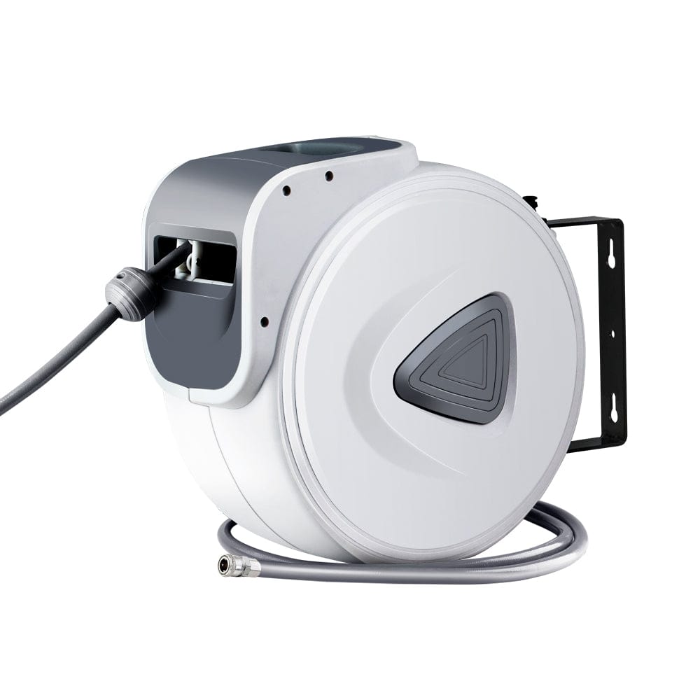 Giantz Tools > Air Compressor > Air Compressors Accessories Giantz Air Hose Reel 10m Retractable Rewind Swivel Wall Mount Compressor Garage