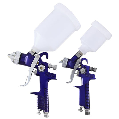 Giantz Tools > Air Compressor > Air Compressors Giantz 2PC HVLP Spray Gun Paint Gun Gravity Feed 0.8mm 1.4,mm Nozzles Included