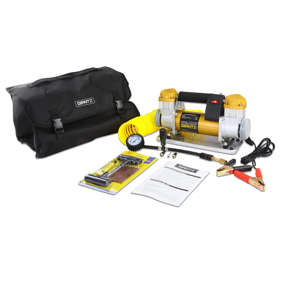 Giantz Tools > Air Compressor > Air Compressors Giantz Air Compressor 12V 4x4 Tyre 200L/MIN Deflator Inflator Car Truck Portable