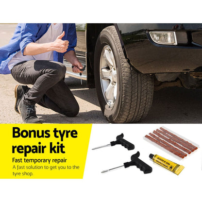 Giantz Tools > Air Compressor > Air Compressors Giantz Air Compressor 12V 4x4 Tyre 200L/MIN Deflator Inflator Car Truck Portable