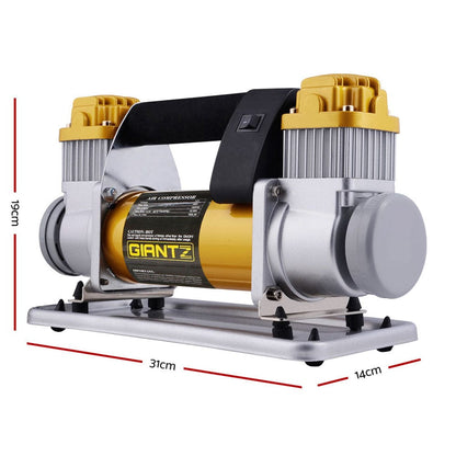 Giantz Tools > Air Compressor > Air Compressors Giantz Air Compressor 12V 4x4 Tyre 200L/MIN Deflator Inflator Car Truck Portable