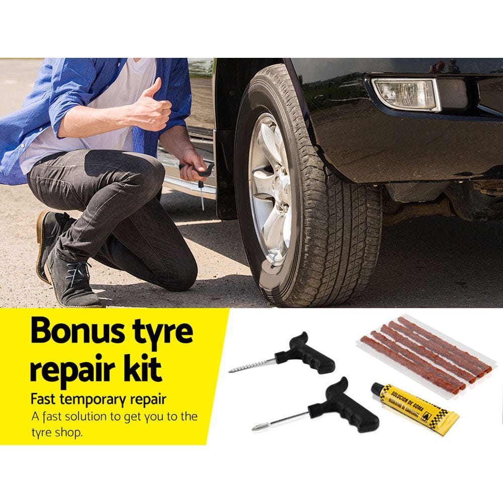 Giantz Tools > Air Compressor > Air Compressors Giantz Air Compressor 12V 4x4 Tyre 85L/min Deflator Inflator Car Truck Portable