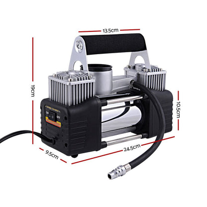 Giantz Tools > Air Compressor > Air Compressors Giantz Air Compressor 12V 4x4 Tyre 85L/min Deflator Inflator Car Truck Portable