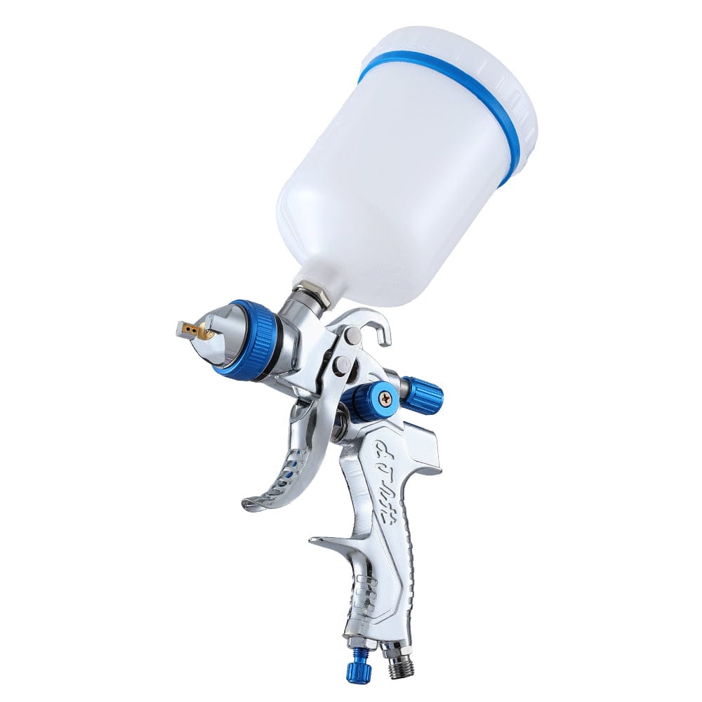 Giantz Tools > Air Compressor > Air Compressors Giantz Spray Gun Paint Gun HVLP Gravity Feed 1.4mm 1.7mm 2.0mm Nozzles Included
