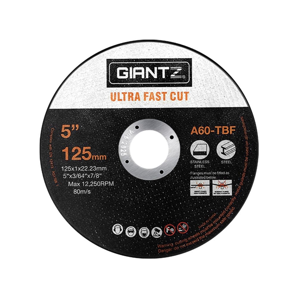 Giantz Tools > Industrial Tools > Saw Accessories Giantz 50-Piece Cutting Discs 5" 125mm Angle Grinder Thin Cut Off Wheel Metal