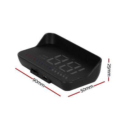 Giantz Tools > Industrial Tools > Traffic Control & Parking Tools Giantz Universal Car Digital GPS Speedometer OBDHeads Up Display Overspeed Warning Alarm