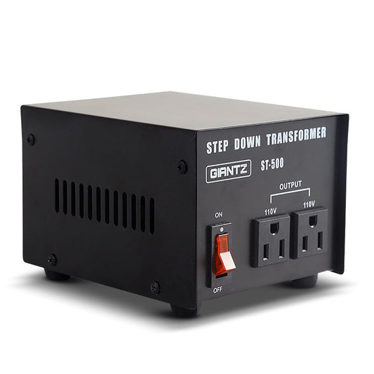 Giantz Tools > Industrial Tools > Transformers & Regulators Giantz Step Down Transformer 500W 240V TO 110V Stepdown Voltage Converter AU-US