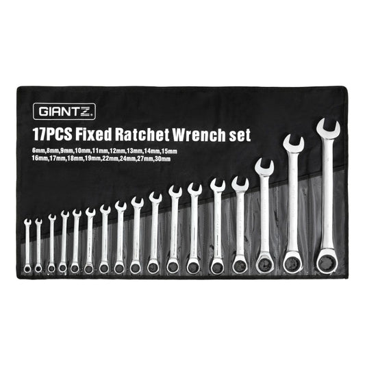 Giantz Tools > Other Tools > Hand Tools Giantz 17pcs Ratchet Spanner Set Metric 6MM-30MM