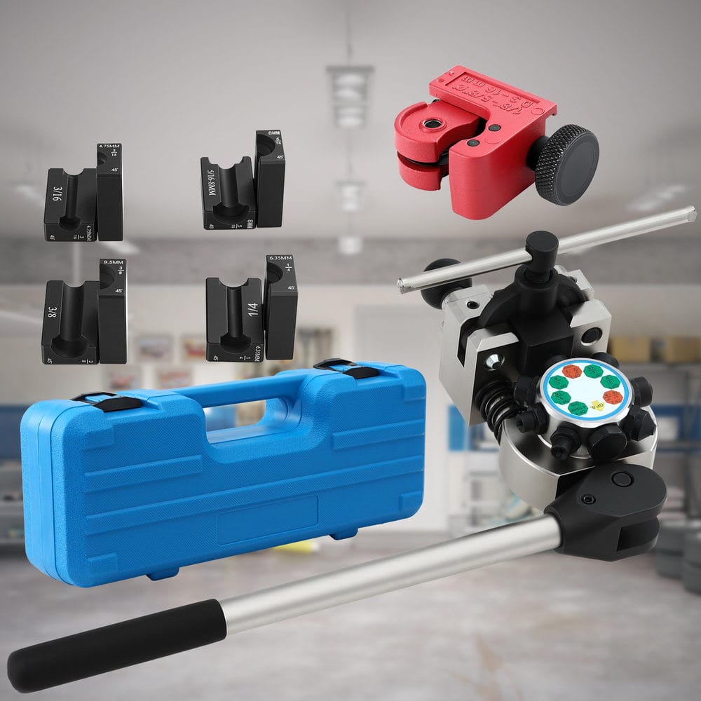 Giantz Tools > Other Tools > Hand Tools Giantz 45° Brake Line Flaring Tool Kit for 3/16"-3/8" Tubing with Cutter