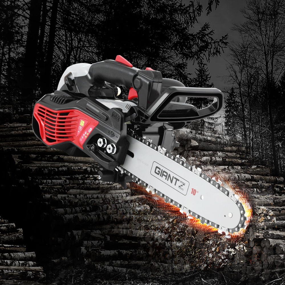 Giantz Tools > Power Tools > Chainsaws Giantz 25CC Petrol Chainsaw 10'' Bar Chain Saw Lightweight for Pruning Cutting