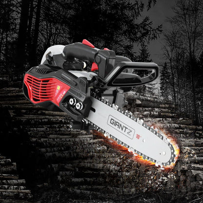 Giantz Tools > Power Tools > Chainsaws Giantz 25CC Petrol Chainsaw 10'' Bar Chain Saw Lightweight for Pruning Cutting
