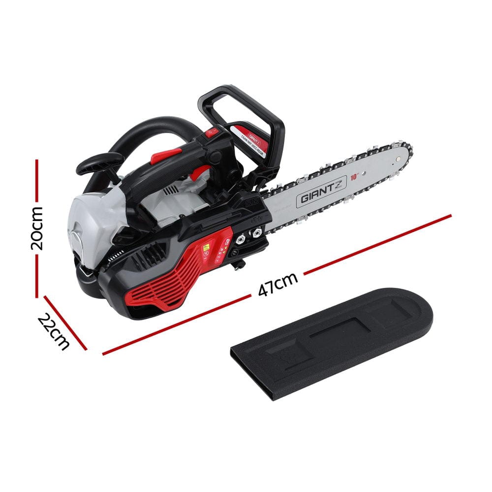 Giantz Tools > Power Tools > Chainsaws Giantz 25CC Petrol Chainsaw 10'' Bar Chain Saw Lightweight for Pruning Cutting