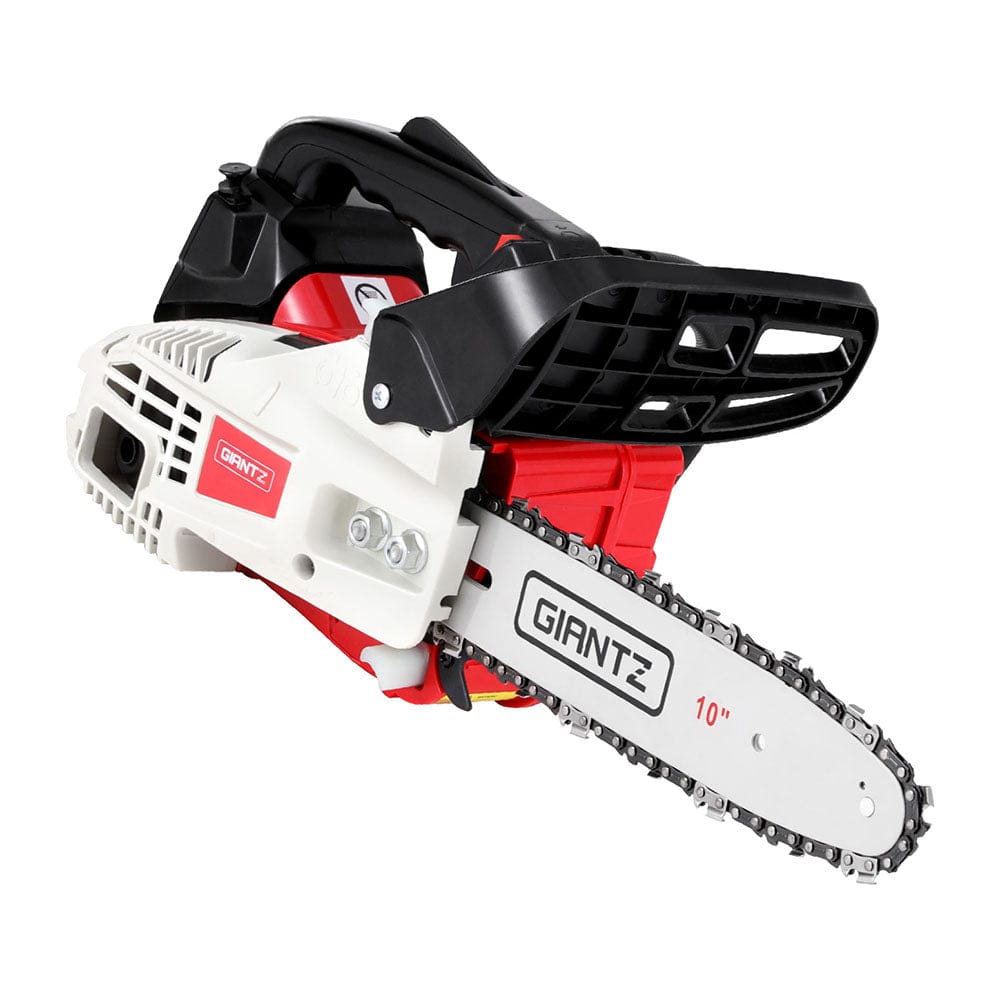 Giantz Tools > Power Tools > Chainsaws Giantz 25cc Petrol Chainsaw 10" Bar E-Start Tree Pruning Chain Saw