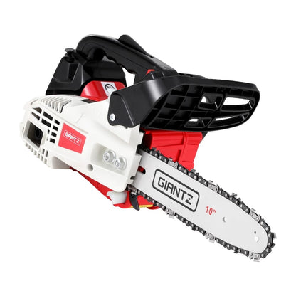 Giantz Tools > Power Tools > Chainsaws Giantz 25cc Petrol Chainsaw 10" Bar E-Start Tree Pruning Chain Saw